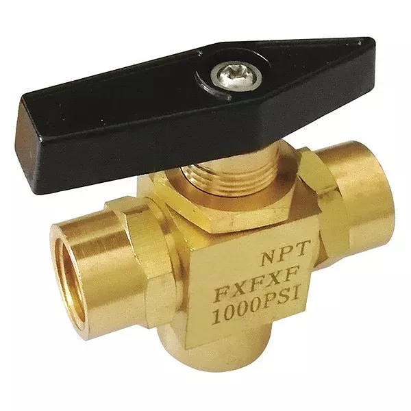 1-4-fnpt-brass-ball-valve-3-way 1/4" FNPT Brass Ball Valve 3-Way