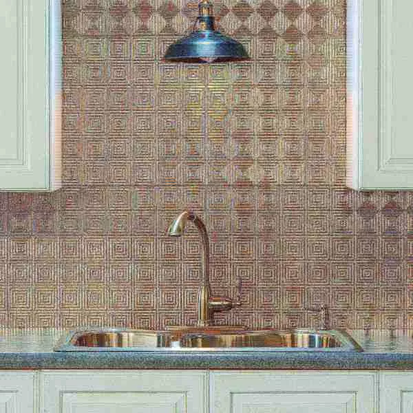 fasade-18in-x-24in-miniquattro-vintage-metal-backsplash-panel-5pk Fasade 18in x 24in Miniquattro Vintage Metal Backsplash Panel 5pk